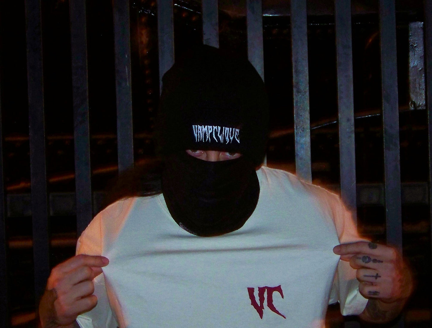 VC Embroidered Oversized Thicc Faded Bone Tee